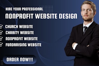 design nonprofit website charity church non profit website with donation system
