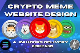 successfully create recreate crypto, memecoin website in 24 hours