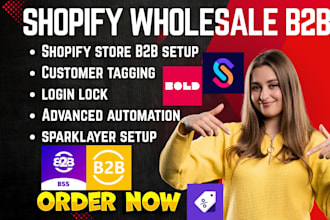 setup shopify wholesale b2b sparklayer bss ymq custom pricing faire clay sami
