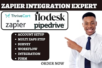 setup zapier pipedrive flowdesk zoho crm thrivecart zendesk dubsado automation