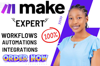 setup make automation, make expert, create make com automation, n8n workflow