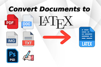 convert PDF, word file, or image into latex