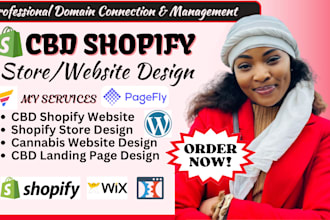 design cbd shopify website, cannabis product promotion, cbd store redesign