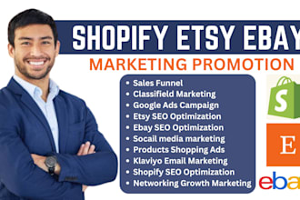 advertise shopify etsy ebay marketing advance store manager traffic sales SEO