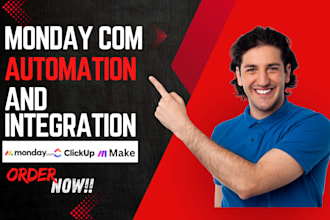 setup monday crm clickup trello airtable monday com automation notion a make com