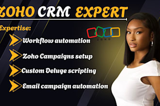 set up zoho CRM zoho books zoho campaigns zoho creator advanced automations
