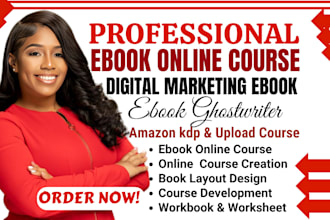 be your expert ebook online course creator, digital marketing ebook reselling