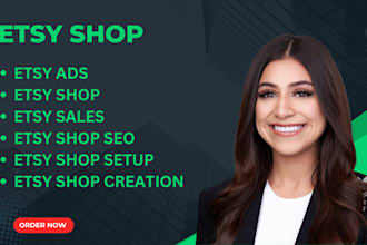 setup etsy shop sales seo ads promotion etsy dropshipping market listing