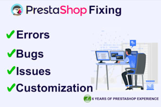 fix any prestashop issue bug error and develop module