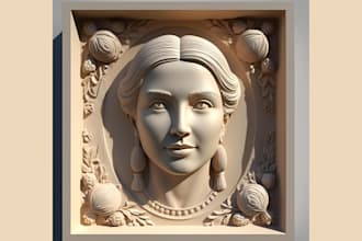 carve 3d bas relief model bas relief printing 2d to 3d image conversion stl,fbx