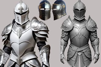 wearable cosplay creation 3d cosplay model knight armor3d helmet for 3d printing