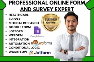 design survey for healthcare and medical research on google form jotform wpform