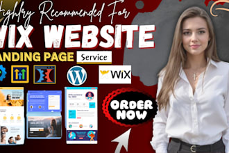 design or redesign wix website, wix business website, develop wix landing page