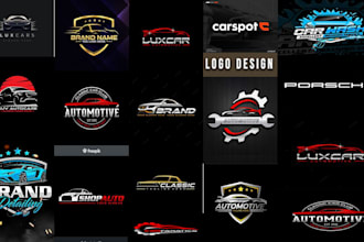 design a modern and professional automobile logo for your brand