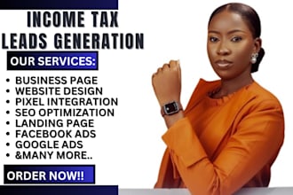 income tax leads financial leads tax leads facebook ads google ads video ads