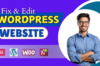 fix wordpress bugs edit wordpress site install elementor pro astra pro rank math