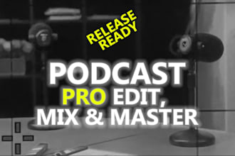 edit, mix and master your podcast audio, industry standard