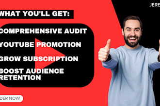 do channel audit, content review to boost audience retention,unlock monetization