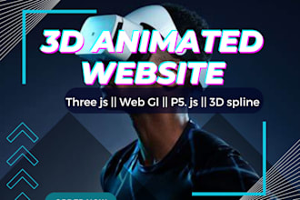 create interactive 3d animated website 3d animated webflow 3d spline  threejs