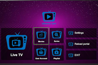 custom iptv app with admin panel for samsung tv, lg tv, firestick tv, IOS