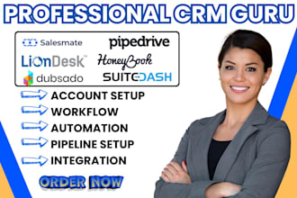 do salesmate liondesk suitedash honeybook dubsado workflow pipedrive integration