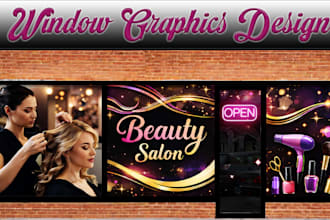 design shop front, store front, window graphics, window stickers, signage,decals