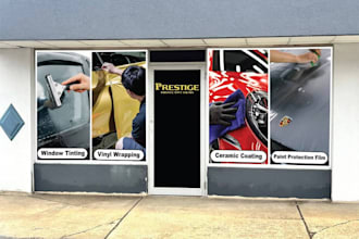 design shop front, store front, window graphics, window stickers, signage,decals