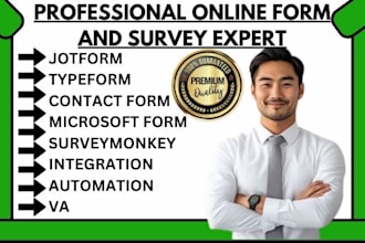 design interactive jotform typeform contact form microsoft form surveymonkey va