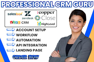 setup sugarcrm close io bitrix24 integration zendesk copper zoho crm automation