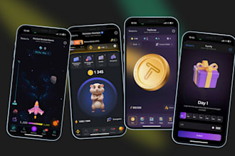 design mini app tap bep20 erc20 token wallet and smart contract on ethereum game