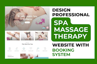 design a spa beauty salon website massage hair extension cosmetic website