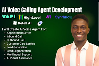 set up ai voice agent using vapi synthflow retell with make com ghl integration