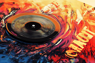 design abstract music cover art for your single, ep or album