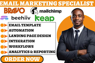 design bravo mailchimp beehiiv zeptomail keap newsletter campaign email template