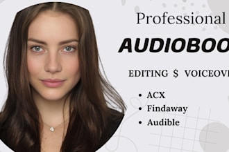 be your female audiobook narrator, record voice over to acx, audible standard