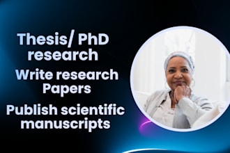 write research articles, publish scientific manuscripts, conference, phd paper