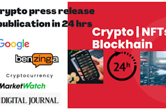 do crypto press release distribution on 400 news sites like digitaljournal
