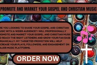 promote and market your gospel and christian music