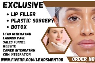 generate best lip filler leads botox medspa dermal filler plastic surgery leads
