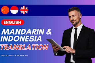 professional mandarin to english and english to mandarin translation