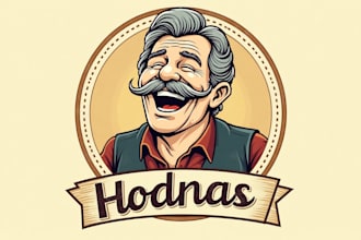 design amazing laughing man logo with free source file