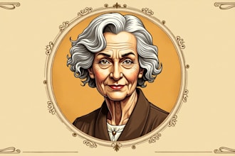 design creative old lady logo with unique concepts