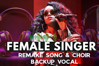 be lead vocalist backup vocal gospel choir create cover for any of your song