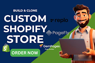 clone shopify landing page design with pagefly, replo, gempages, figma to replo