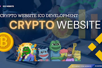 create crypto website ico presale memecoin cryptocurrency website