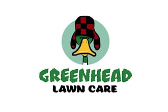 design best quality duck lawn care a logo