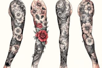 create custom tattoo design, tattoo sleeve