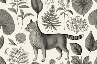 draw animal and botanical illustrations