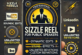create a high impact sizzle reel for public speaker