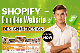 do shopify website design, shopify website migration, redesign shopify website